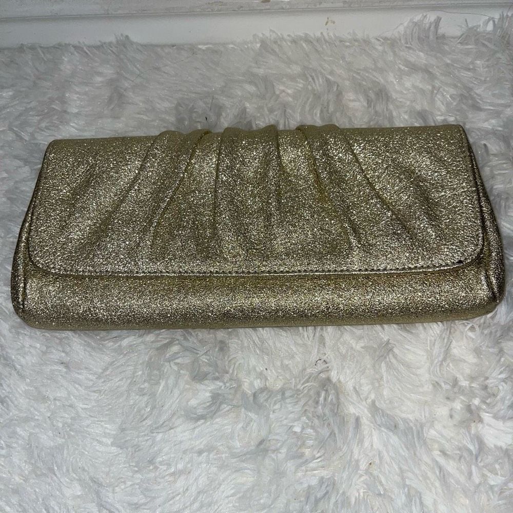 Lauren Merkin NWOT gold evening bag clutch
